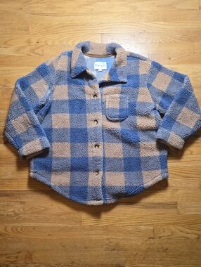 Koolaburra By Ugg plaid sherpa fleece button-down shacket